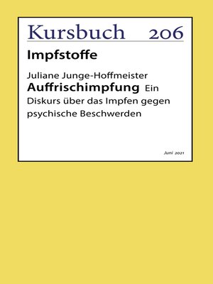cover image of Auffrischimpfung